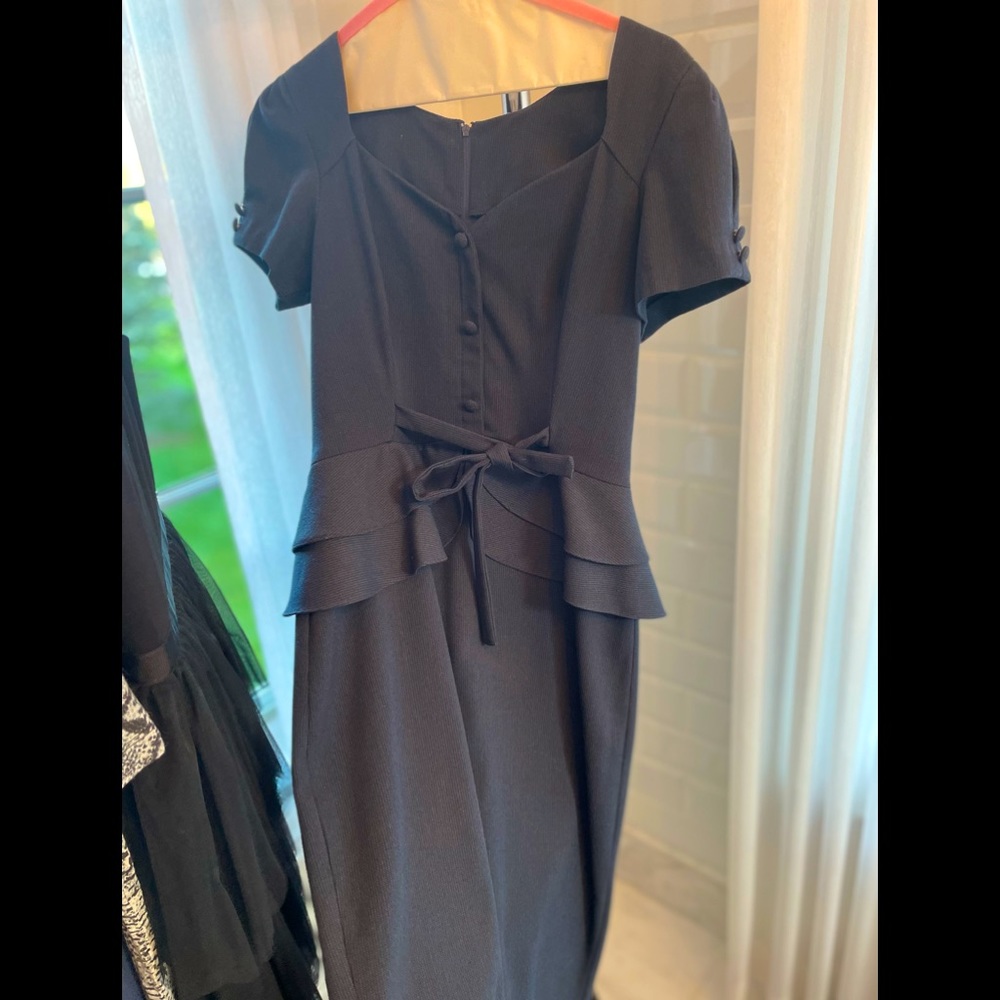 Vintage style peplum dress